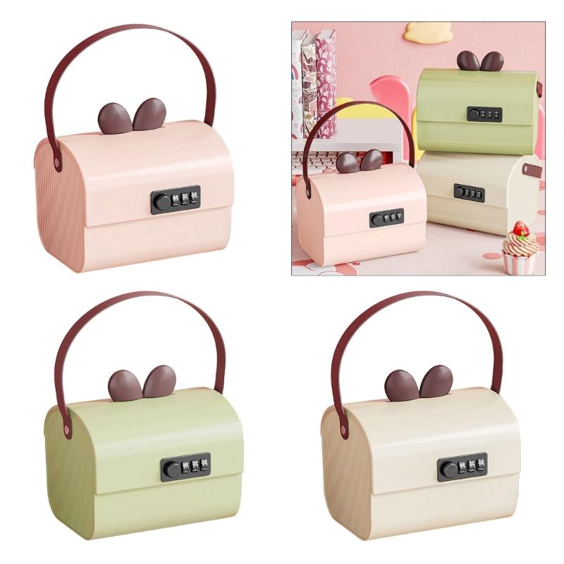 Stylish Plastic Treasure Storage Box with Lock Portable Organizers for Safekeeping of Valuables and Personal Collections