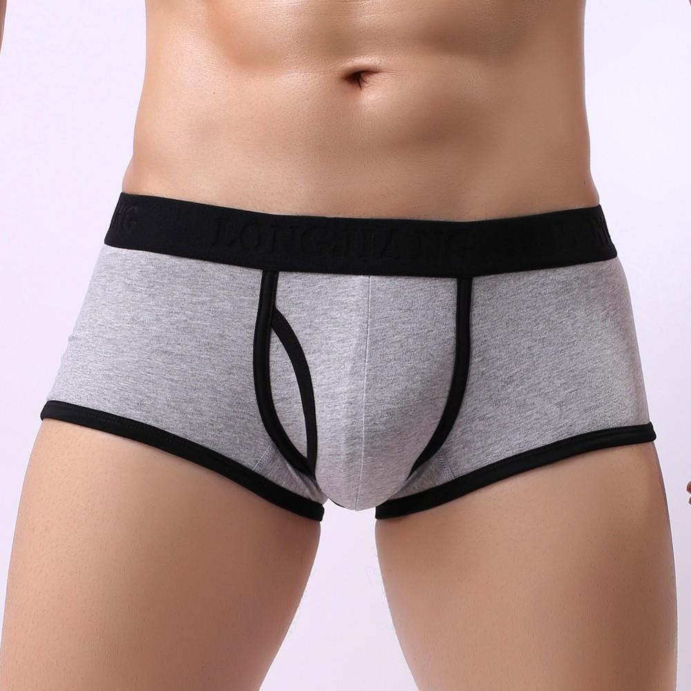 Sexy Mens Solid Breathe Underwear Briefs Bulge Pouch Shorts Underpants