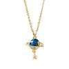 Starry Sky Stone Pendant Necklace: Elegant & Versatile Women's Jewelry Accessory
