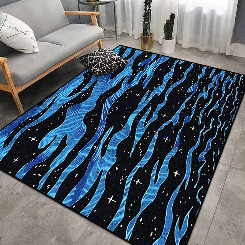 Abstract Simple Style Carpet Living Room High-end Luxury Short Velvet Rug Bedroom Bed End Anti-slip Large Area Mat Dining Room