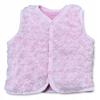 Girls' Vest 92 Warm 62 Fur Sleeveless 3D Roses Pink
