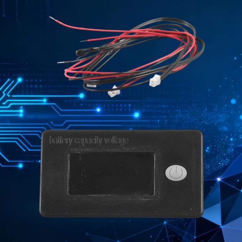 Universal Battery Capacity Monitor For Golf Carts Motorhome Vehicles Digital Voltages Meter Simple Installation