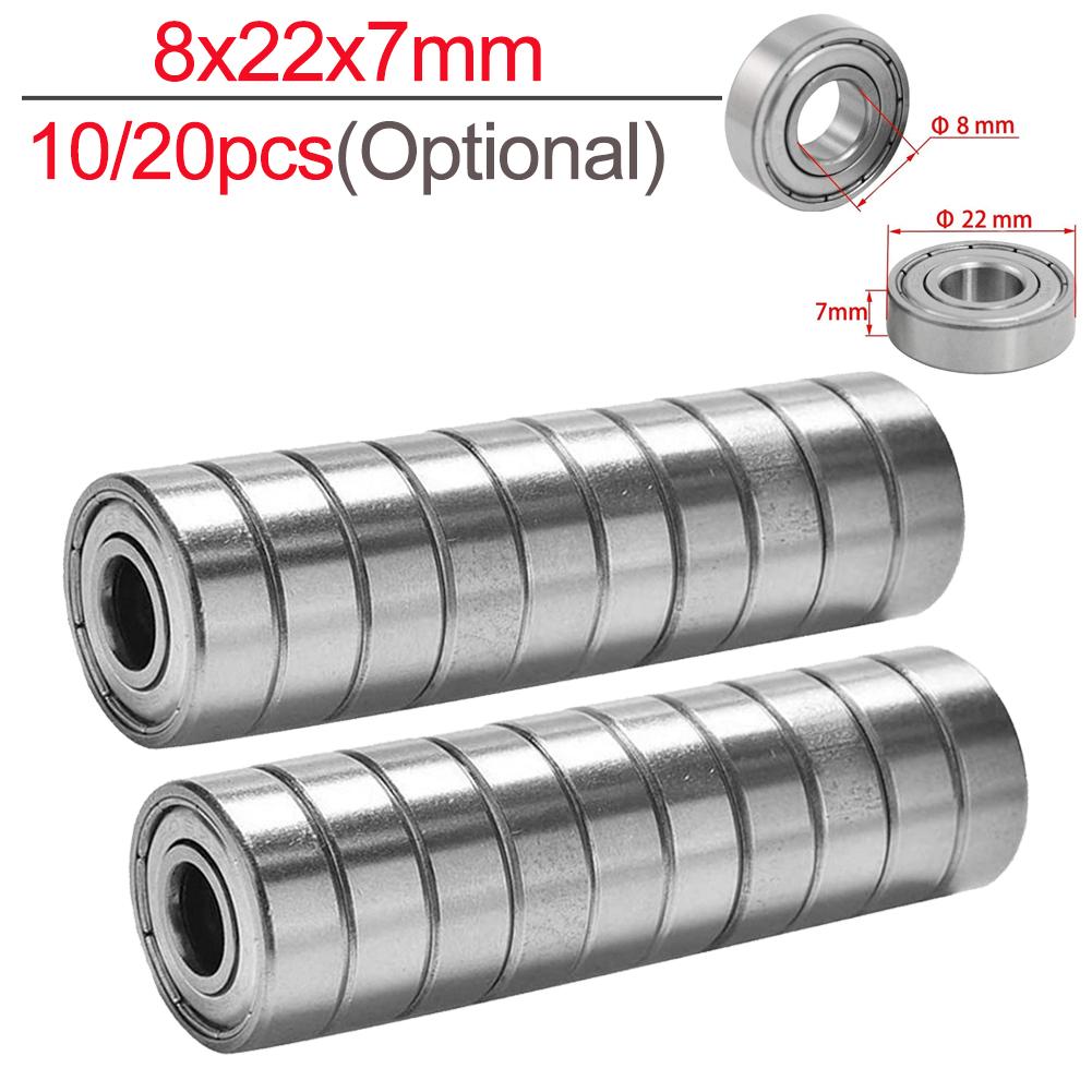 10-20pcs Ball Bearings 608ZZ 685ZZ 688ZZ 608RS Deep Groove Miniature Bearings For Skateboard Scooter 3D Printers Bearings