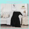 Lightweight Polyester Plush Bed Blanket With Simple Style For Relaxing Nights