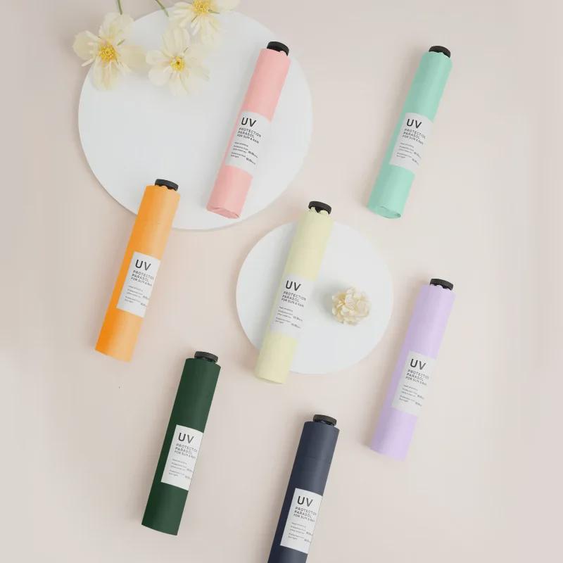 105g 5-Bone Carbon Fiber Ultra-Light Portable Sun Umbrella - Ultra-Thin, Anti-UV, Designed for Women