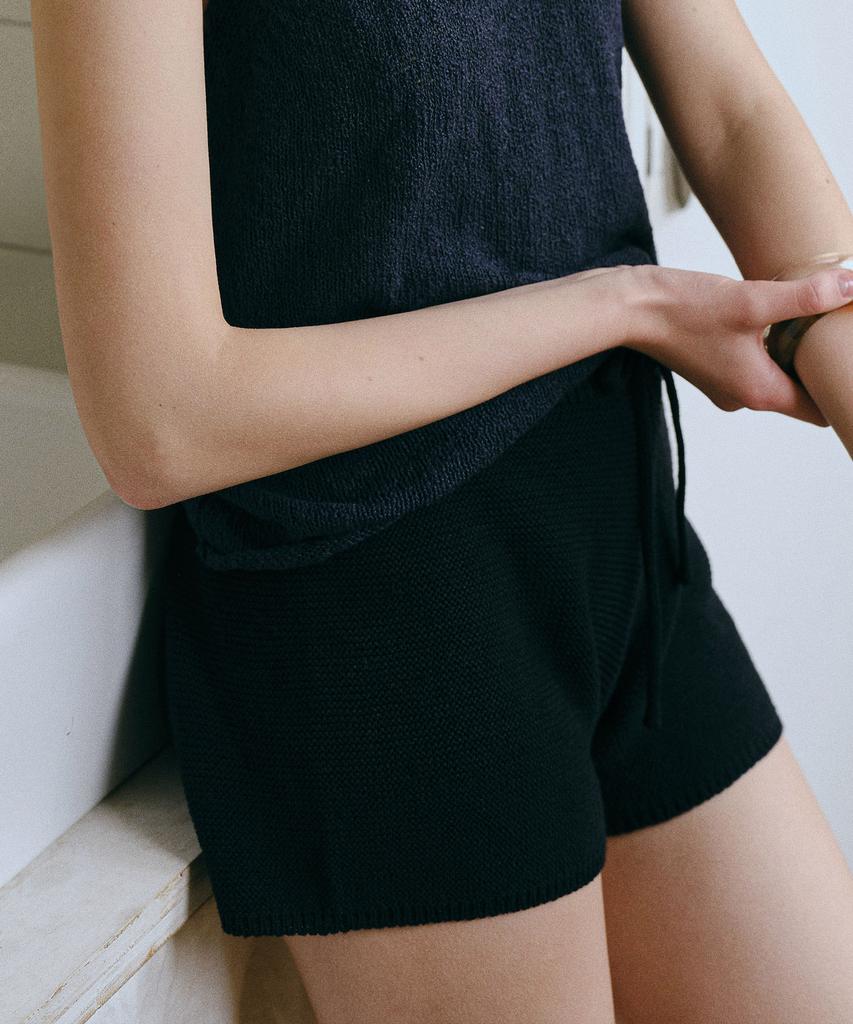 ANDNEEDS Summer Knit Shorts (Black)