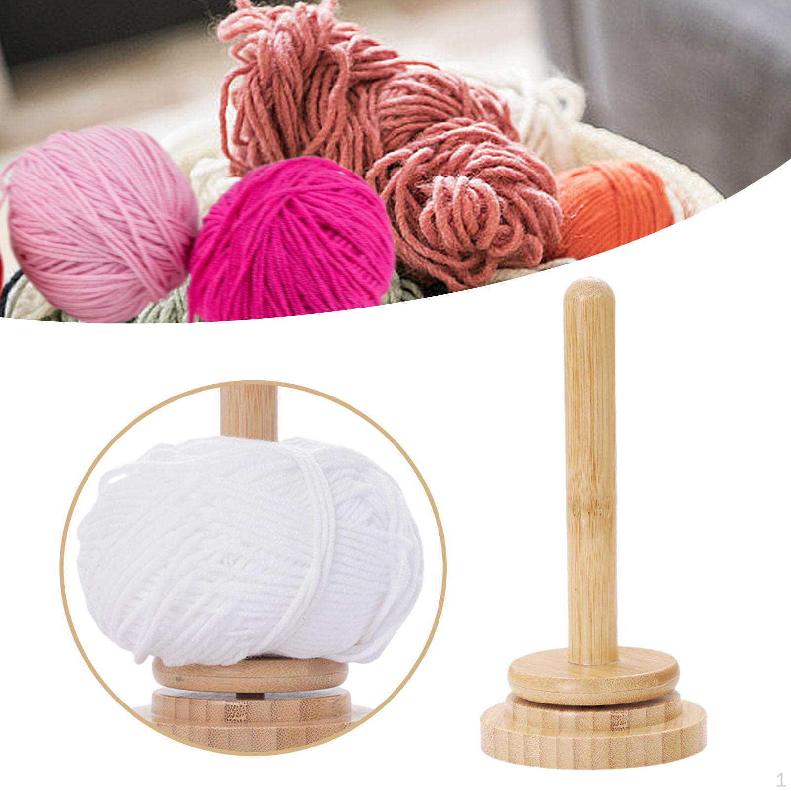 

Деревянный держатель для пряжи, органайзер для вязания, подарок для любителя рукоделия, практичный, устойчивый, универсальный, для клубка шерсти 1 Axis Small