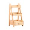 1:12 Scale Dollhouse Wood Shelf Flower Stand Doll House Handmade Furniture Model