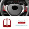 For Lexus GS GS250 GS350 GS450h L10 2012 2013 2014 LHD RHD Real Soft Carbon Fiber Sticker Car Steering Wheel Button Frame Trim