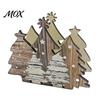 Kitchen Table Decoration Wooden Christmas Tree Napkin Holder, Freestanding Tissue Dispenser with Star And Snowflake Decor, Party Supplies Decorative
