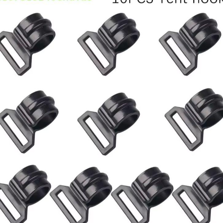 10 Pack Windproof Tent Hooks Rope Clip for Camping Caravan Awning Outdoor Gear