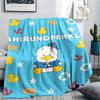 1PC Sanrio Cute Print Flannel Blanket, High Quality All Seasons, Home Decor, Warmth and Comfort, Perfect for Christmas Gifts