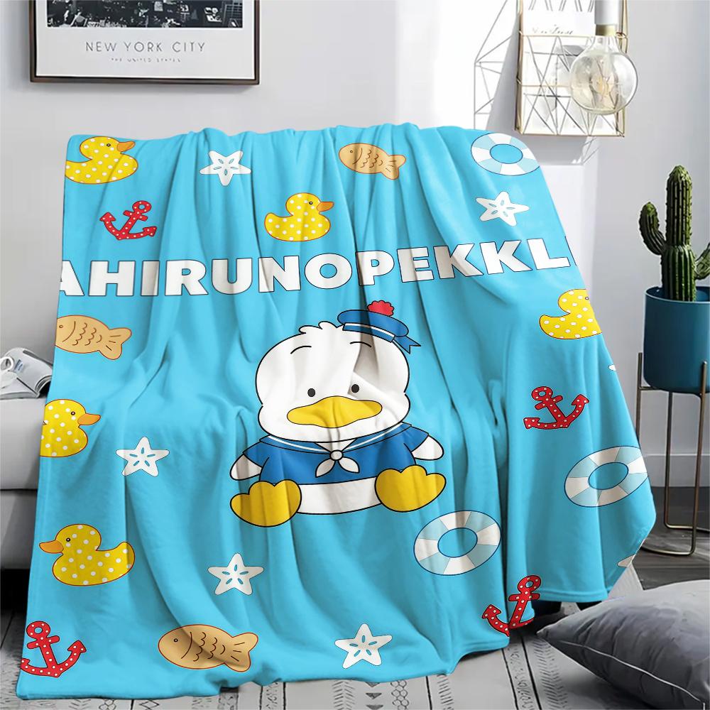 1PC Sanrio Cute Print Flannel Blanket, High Quality All Seasons, Home Decor, Warmth and Comfort, Perfect for Christmas Gifts