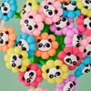 Panda Flower Cartoon Roly-Poly Black Ink Pen - Cute High-Quality Student Stationery