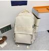 School bag high value letter style junior high school casual simple large capacity travel backpack