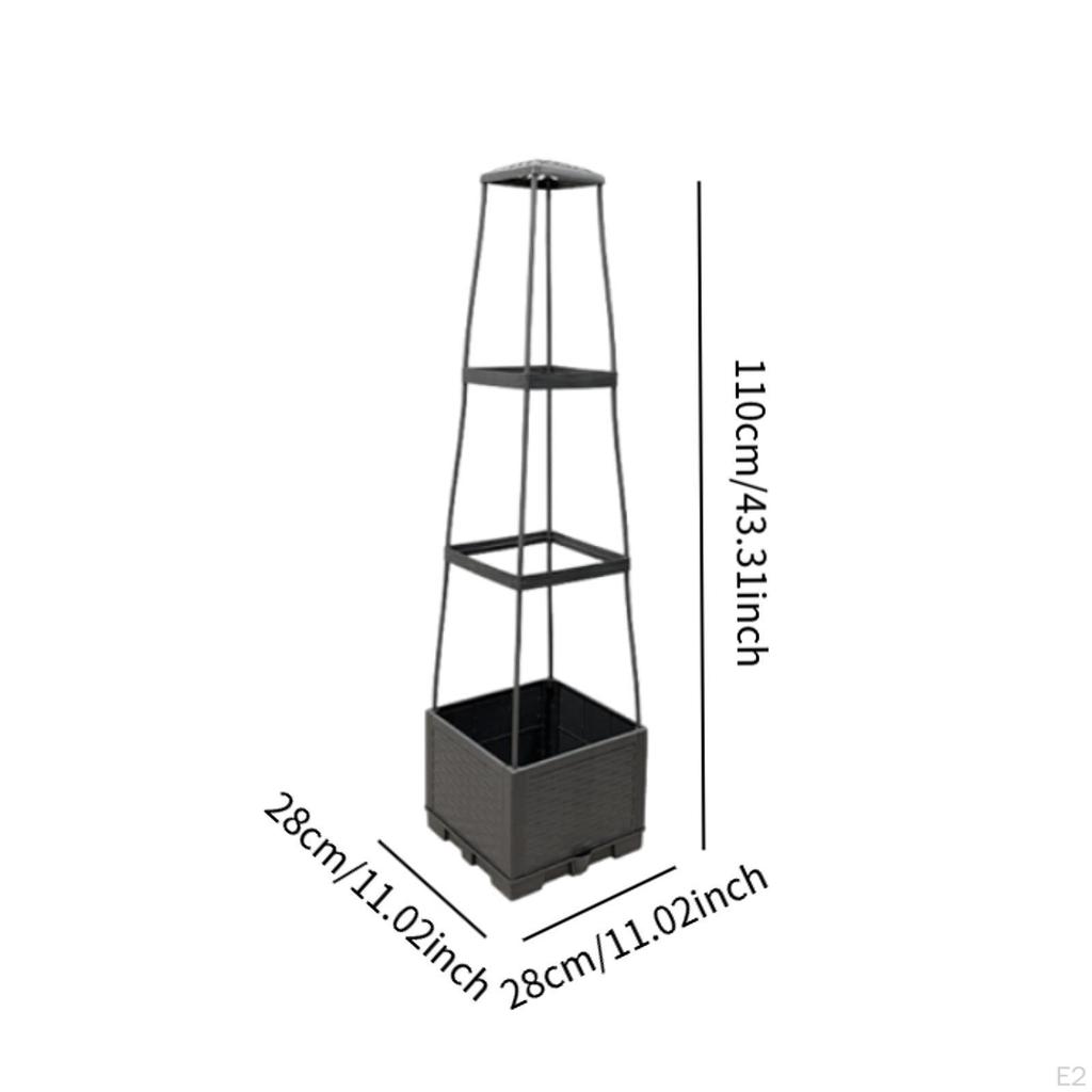 Garden Bed Planter with Trellis for Tomatoes And Climbing Plants