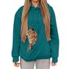 Women's Hoodie, Pet Bag, Sports Shirt, Pet Cat And Dog Pocket Holder, Top