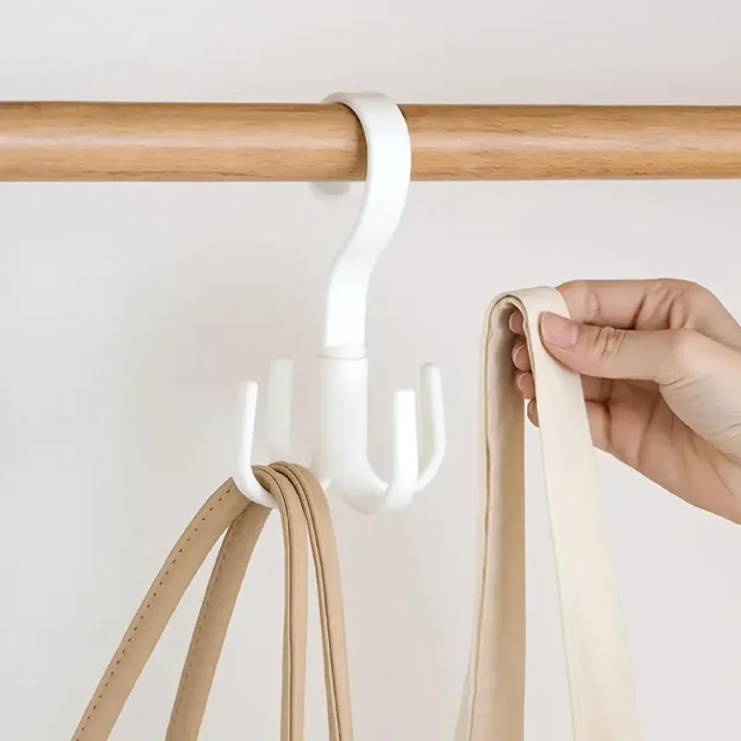 

Увеличьте пространство в шкафу с помощью этого многофункционального крючка для сумок!