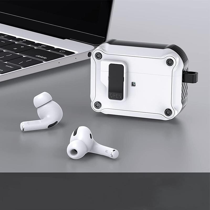 Security Lock Cover for AirPods Pro 2 3 Case for AirPods Pro2 Pro 2nd Gen Case Shockproof Cover Air Pods Pro Airpods3 Funda