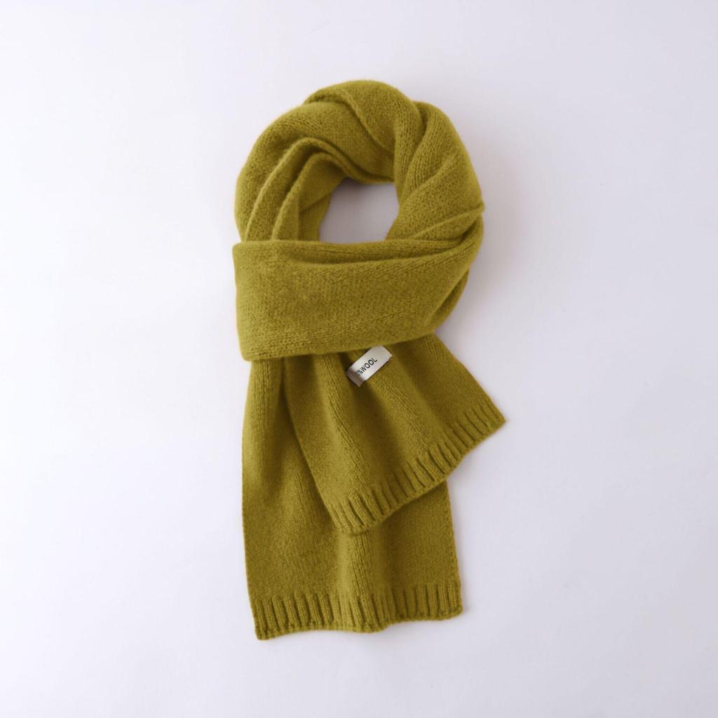 Premium Australian Merino Wool Scarf - Unisex Winter Warmth, Solid Colors