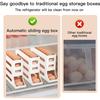 4 Tiers Egg Holder Automatic Rolling Egg Dispenser For Refrigerator Organizer Eggs Storage Container for Countertop