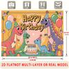 Party Backdrop Birthday Wedding Dinosaur Photo Booth Background Front Door Decor