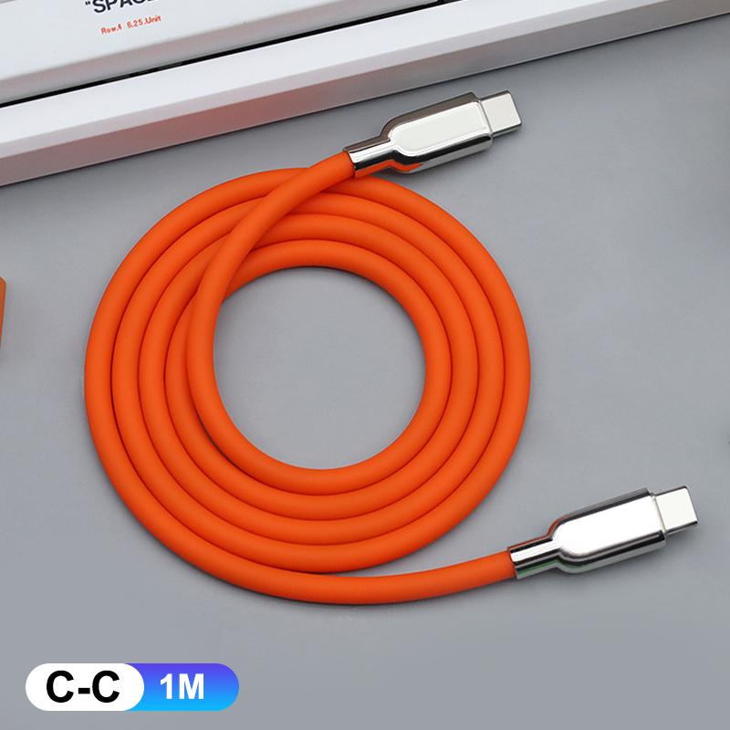 

240 В PD3.1 Жидкий силикон USB Type-C Быстрая зарядка Кабель 15 16 17 S23 S24 S25