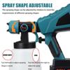 1500W 88VF Electric Spray Gun 3 Nozzle Size 1000ml Household Electric Paint Sprayer Flow Control Airbrush For 18V Battery