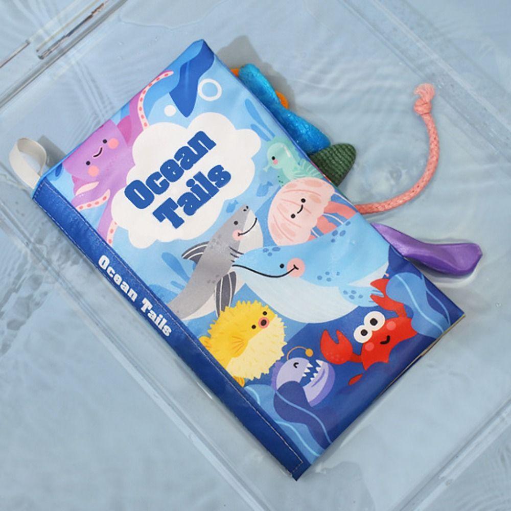Parent-child Kids Cloth Book Animals Tail Puzzle Cloth Book Baby Cloth Book  Learning Cognize
