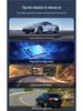 High-Definition Dual-Lens Dash Cam with Wide-Angle Night Vision and WiFi for Front, Interior, and Rear Recording