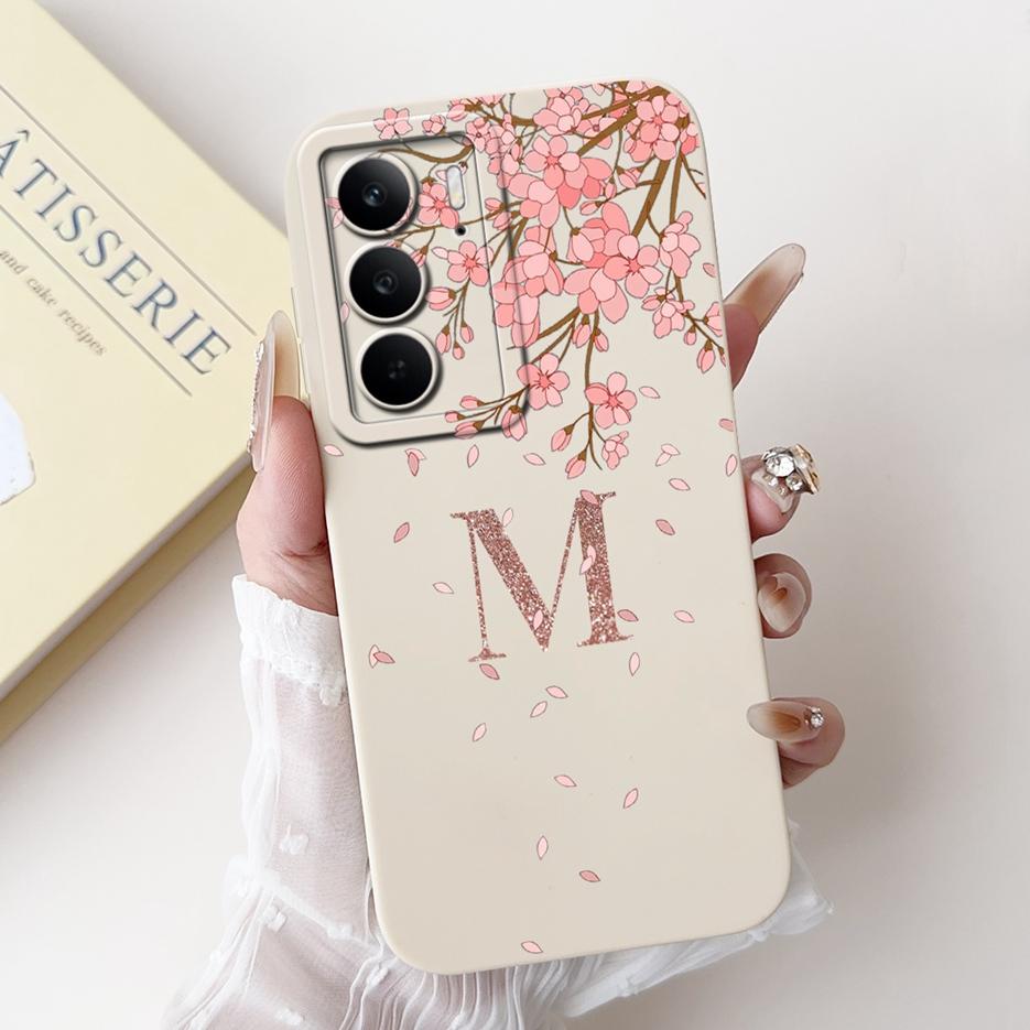 Do Realme C75 4G Etui Uroczne Korona Litery Pokrowiec 6.72'' Odporne na Wstrząsy Etui na Telefon Do Realme C75 C 75 RealmeC75 4G Miękkie Etui Zderzak