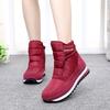 Winter Boots Waterproof Flat Shoes Women Warm Plush Snow Boots Non-slip Boots