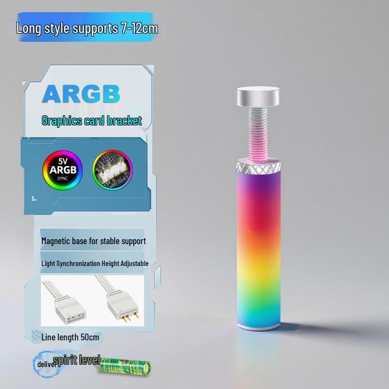 

Sea View ARGB Graphics Card Support Bracket for 4090 - Anti-Bending & Fan Support