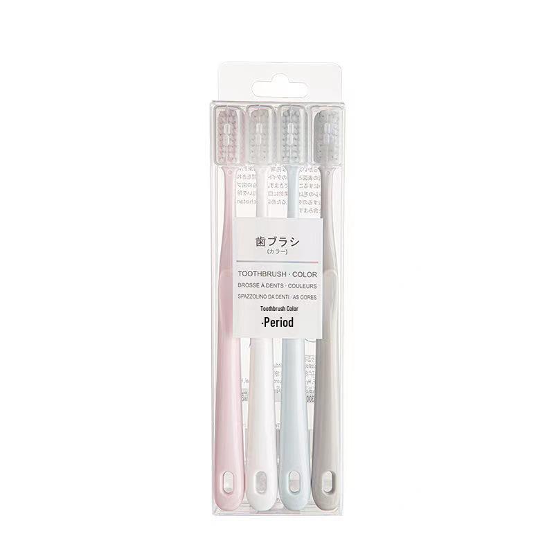 Adult Soft Bristle Toothbrush Set - Large Head, Morandi Colors, Family Pack