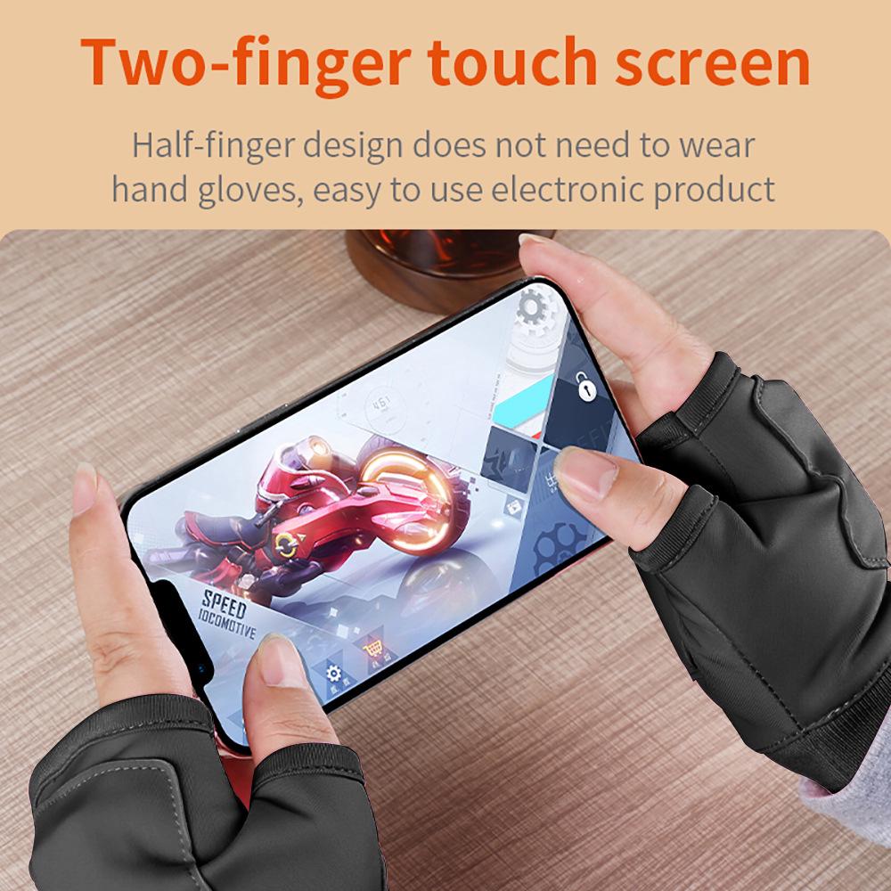 USB Rechargeable Smart Heated Gloves for Study, Office, and Gaming