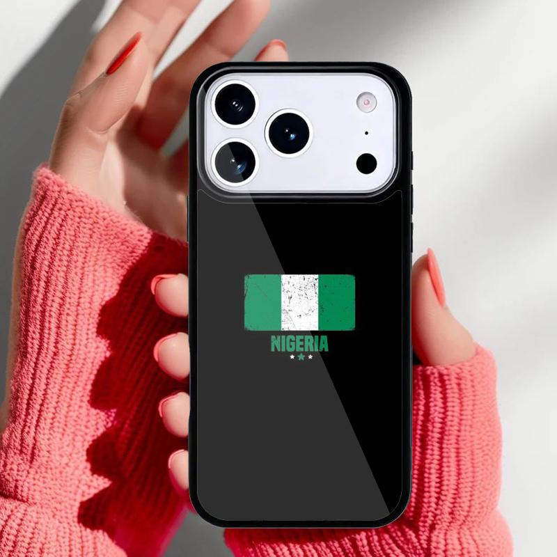 Nigeria Flag Phone Case for iPhone 17 Air 16e 15 14 13 Pro Max Back Cover for 12 11 Pro Coque