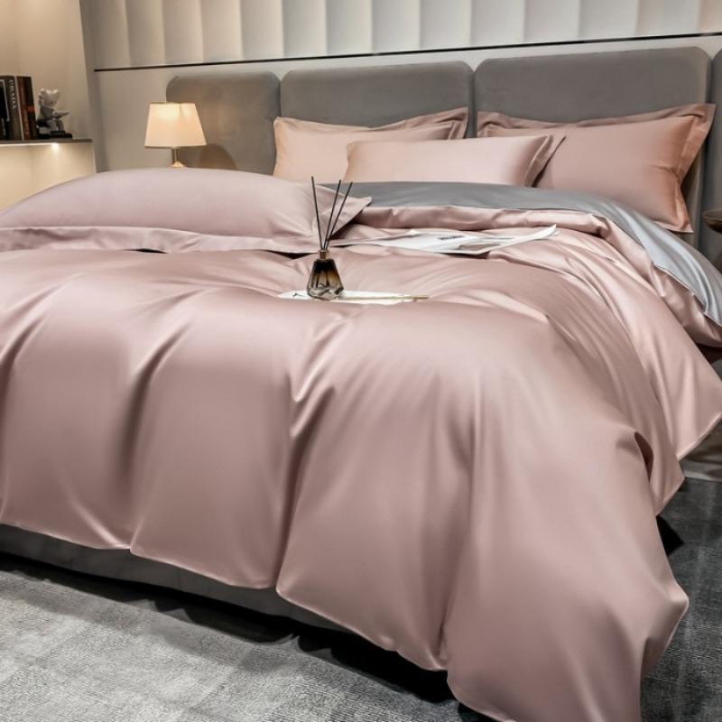 Czteroczęściowy zestaw z długimi odcinkami bawełny klasy A dla matek i dzieci Xinjiang z czystej bawełny kombinowana poszwa na kołdrę prześcieradło lekka luksusowa pościel