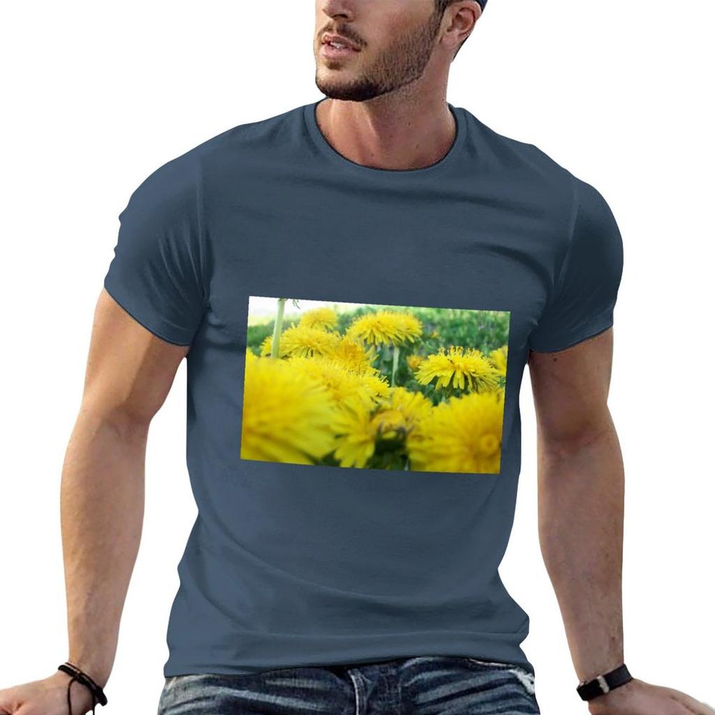 Dandelion Garden Tshirt T Shirt Man Designer Man T Shirt Cotton High Quality T Shirts For Man Graphic Vintage Tshirt