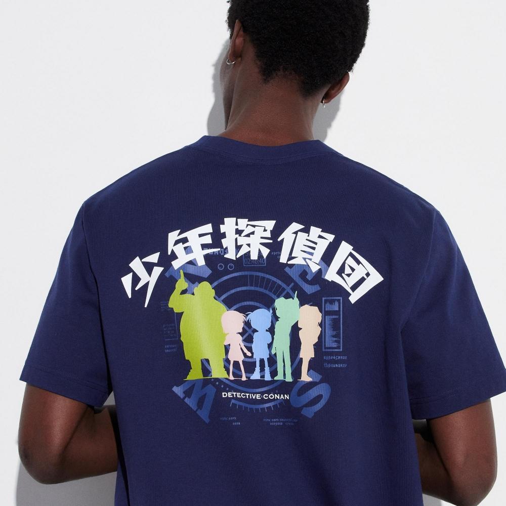 

UNIQLO JAPAN Detective Conan UT, стандартный крой с короткими рукавами