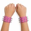 2pcs/set Adjustable Punk Goth Bracelet Wide PU Leather Bangle Leopard Wristband  Harajuku
