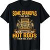 Camiseta Unisex Some Grandpas Take Naps Real Build Hot Rods Regalo Vintage Washed Fashion Breathable Comfortable Slightly