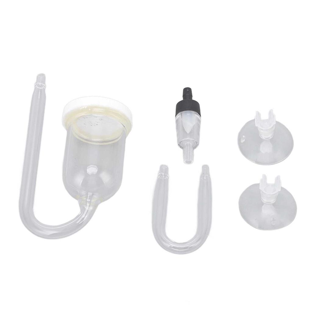 Aquarium Bubble Diffuser Prevent Clogging Transparent Glass Fish Tank Air Refiner for Dissolved