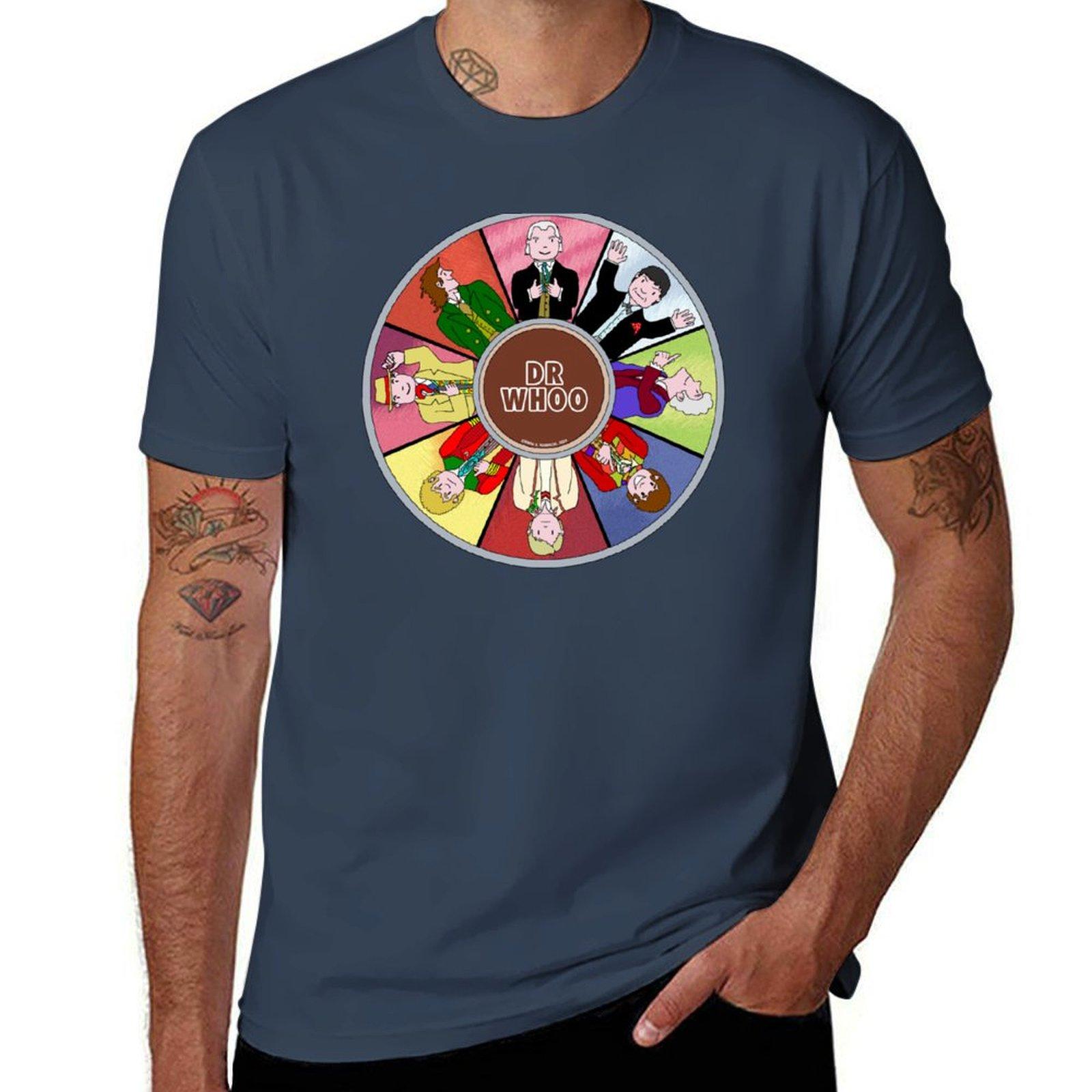 Mr Benn Time Lord TShirt Simple Solid Color Crew Neck Tee S