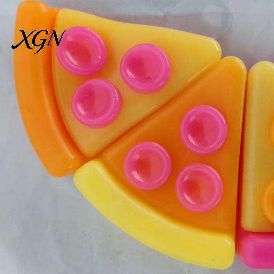 Pizza Piece Fidget Toy Cheese Squeeze Stress Relief Mini Sensory Kids Home Office Worker Soft Stretchy Simulation Food