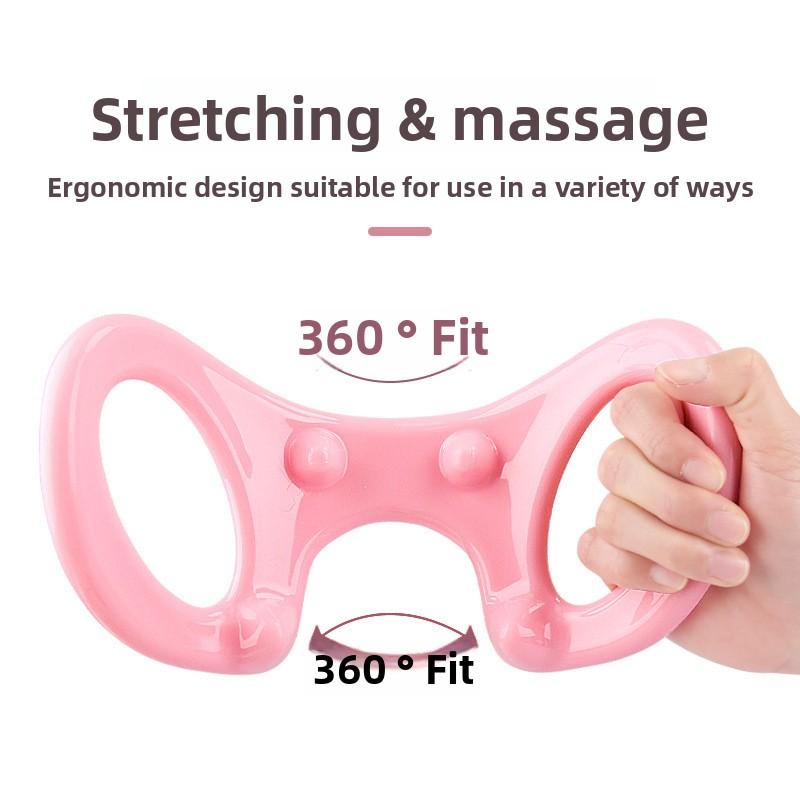 New PP Yoga Ring Fox Eye Massage Stretching Dual Purpose Open Shoulder Beauty Back Fitness Exercise Yoga Ring