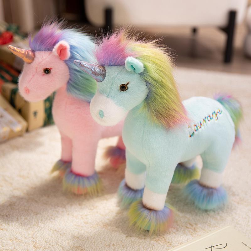 Girl'S Heart Dream Unicorn Doll Plush Toy Pink Unicorn Doll Girl Company Soothing Doll