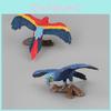 Lifelike Parrot Statues Collection Featuring Blue And Red Birds For Home Decor