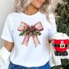 Christmas Printed Fashionable Women's T-shirt Christmas Trend Pure Cotton Casual Sportswear T-Shirts Women’s