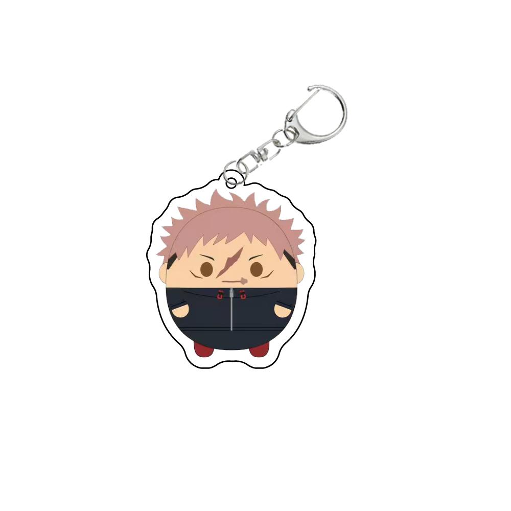 Anime Jujutsu Kaisen Beautiful Keychain Itadori Zenin Naoya Yuji Gojo Satoru Cartoon Acrylic Bag Tag Keyring Pendant Cos Accessory