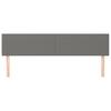 Vidaxl Bed Headboards, 2 Pcs, Dark Gray, 100X5X78/88 Cm, Fabric